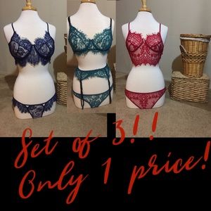 3 sets for 1 price (sexy lingerie set or sets)